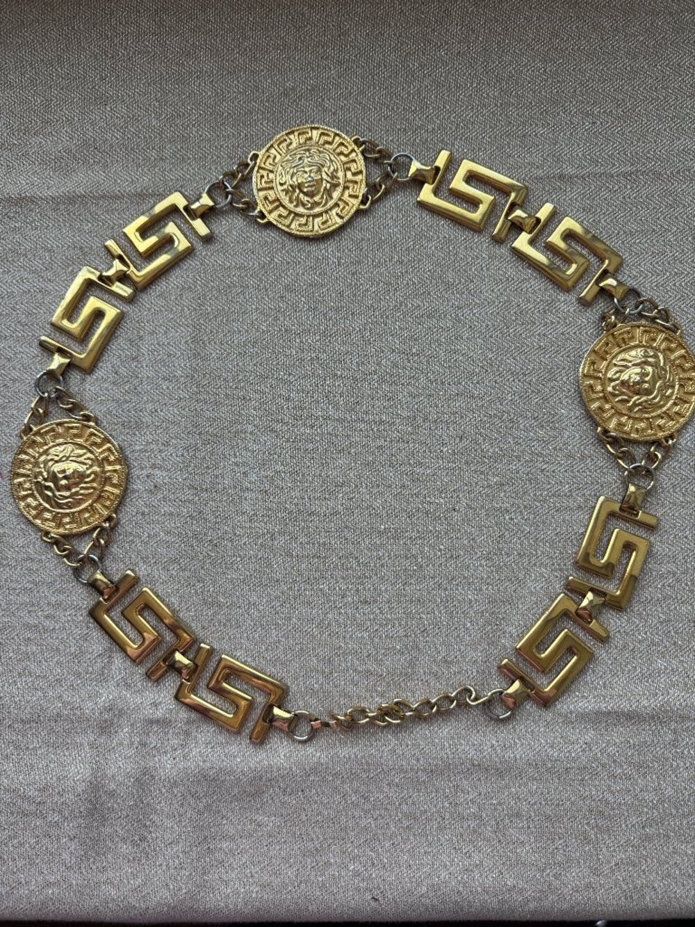 Gold Medusa Head belt Vintage Mid 1980s